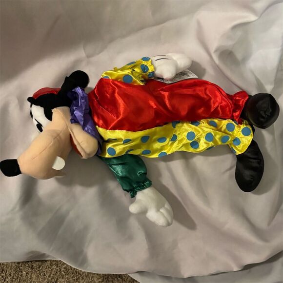 Disney Goofy Plush Medium Jester Clown Costume Toy 3+ Years - Picture 4 of 7